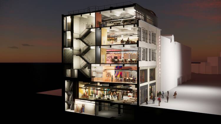 The interior of a brand new arts venue in Sheffield