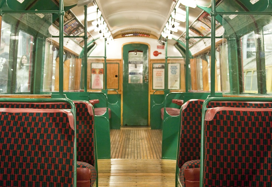 You can ride an historic art deco tube train in London in September