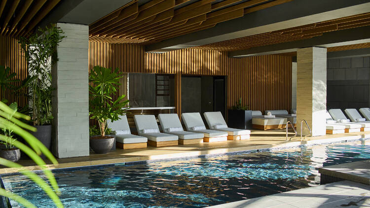 The pool at 1 Hotel Melbourne.