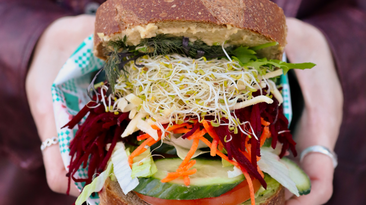 Salad sandwich from Pilgrims