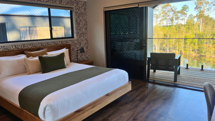 Bedroom with king bed