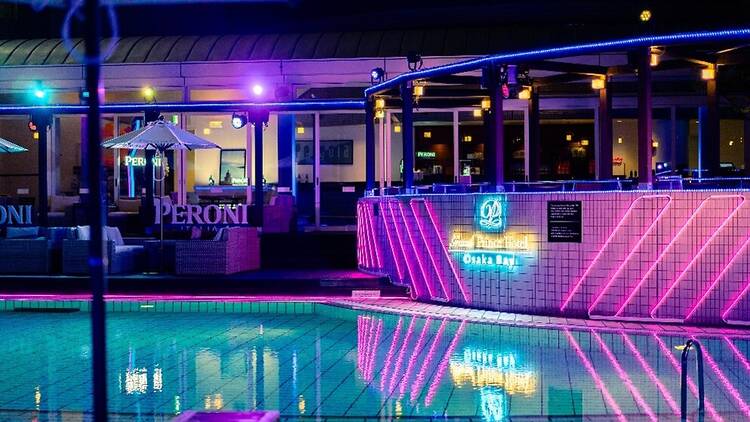 Summer Night Pool at Grand Prince Hotel Osaka Bay