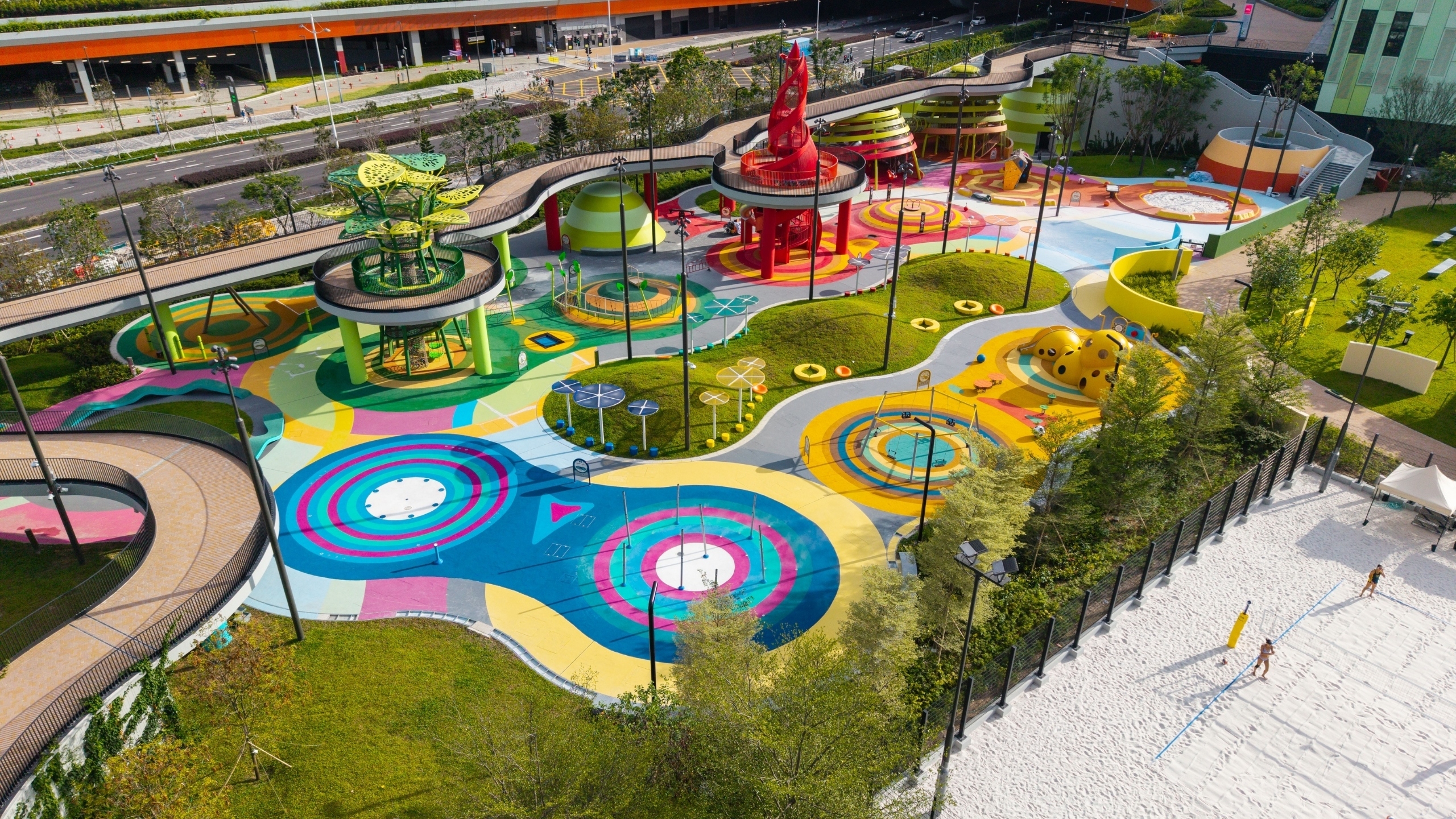 Kai Tak Sports Park opens Hong Kong’s largest covered climbing wall and playground area