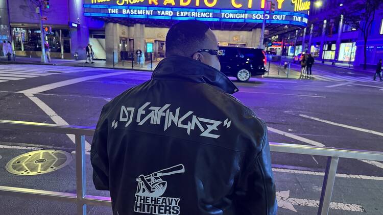 DJ FATFINGAZ infront of Radio City Music Hall