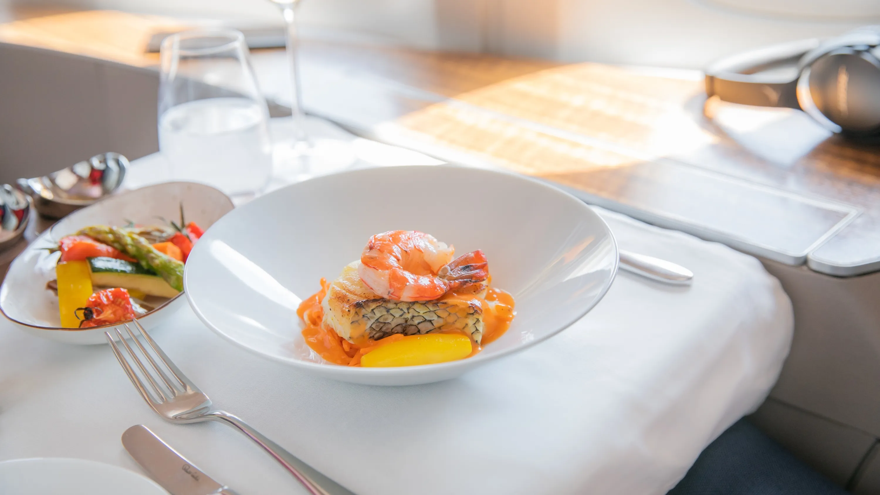 Cathay Pacific first class food