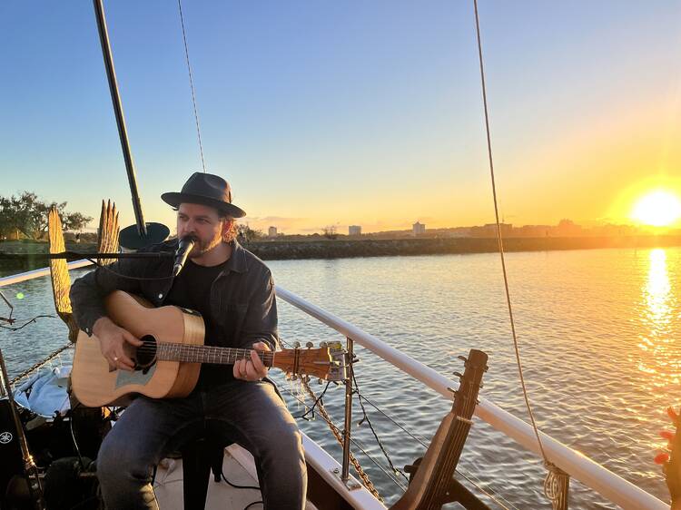 Go on a sunset sail with Saltwater Eco Tours