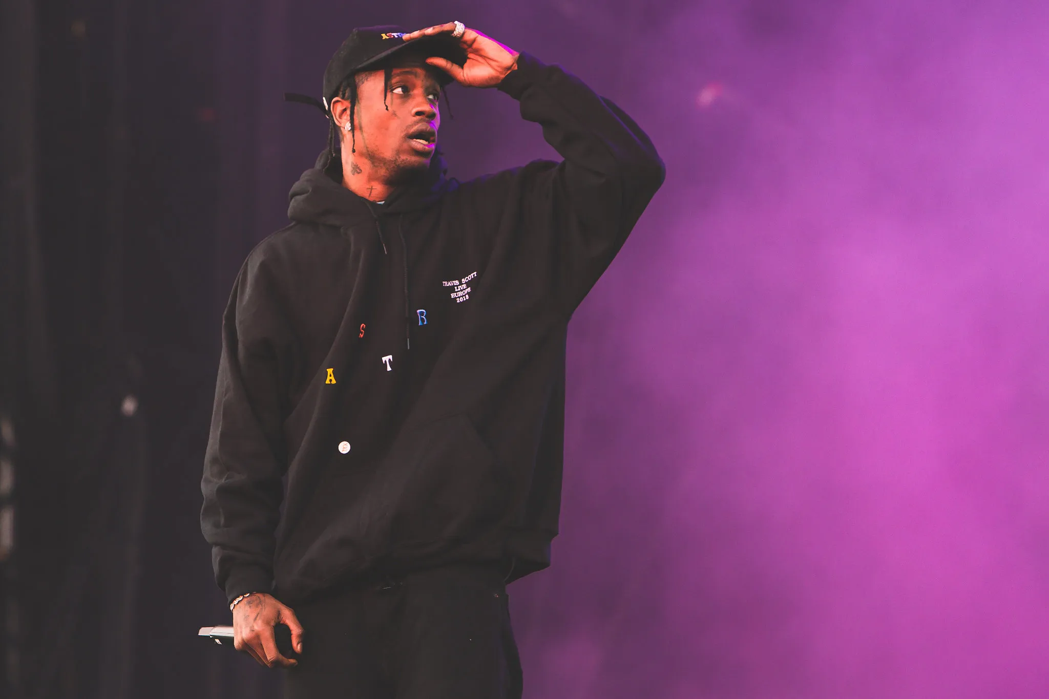 Travis Scott performing live