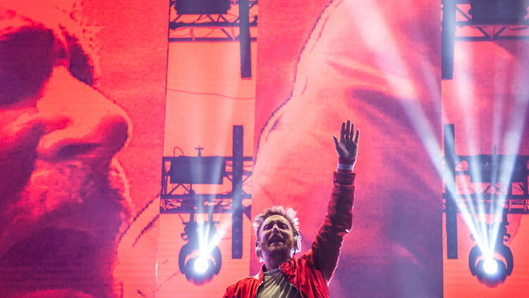 David Guetta performing live in Europe