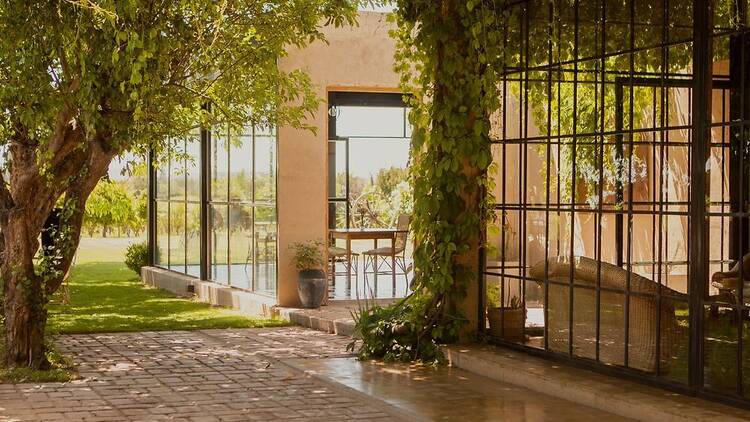 Finca Garciarena – Posada & restó entre viñedos en Agrelo