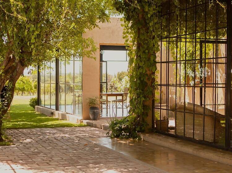 Finca Garciarena – Posada & restó entre viñedos en Agrelo