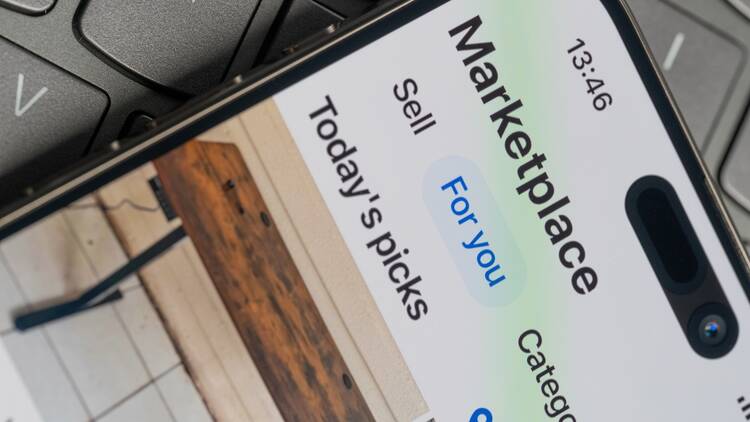 Facebook Marketplace menu