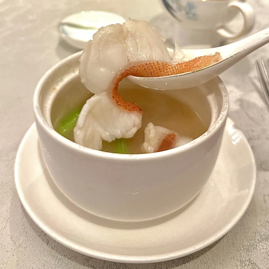 Man Fu Yuan poached red grouper fillet in fish broth