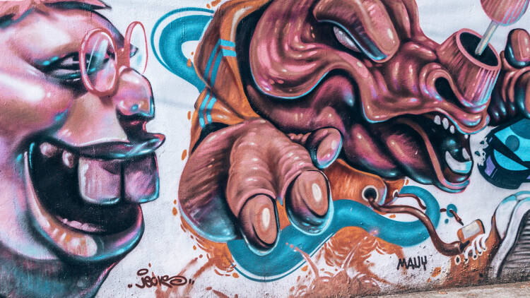 Walls That Talk street art walking tour