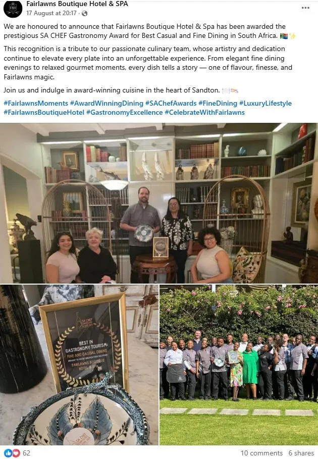 Fairlawns Boutique hotel and spa Facebook post.jpg
