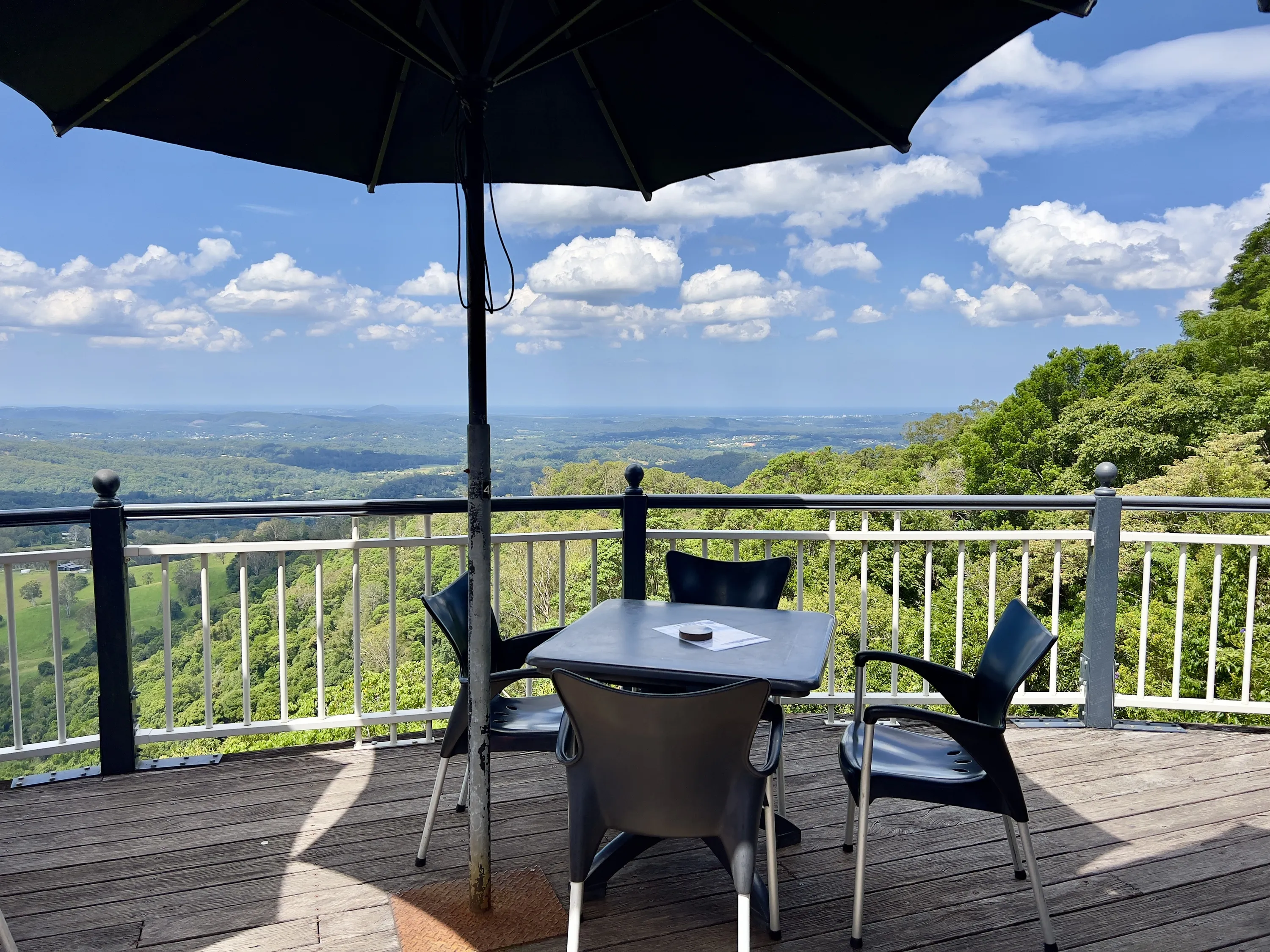Table with a view in Montville