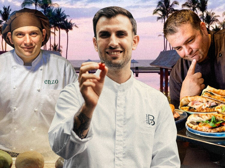 An Italian throuple on Khao Lak's shore