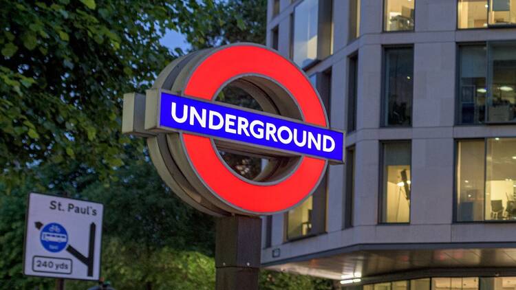London tube sign