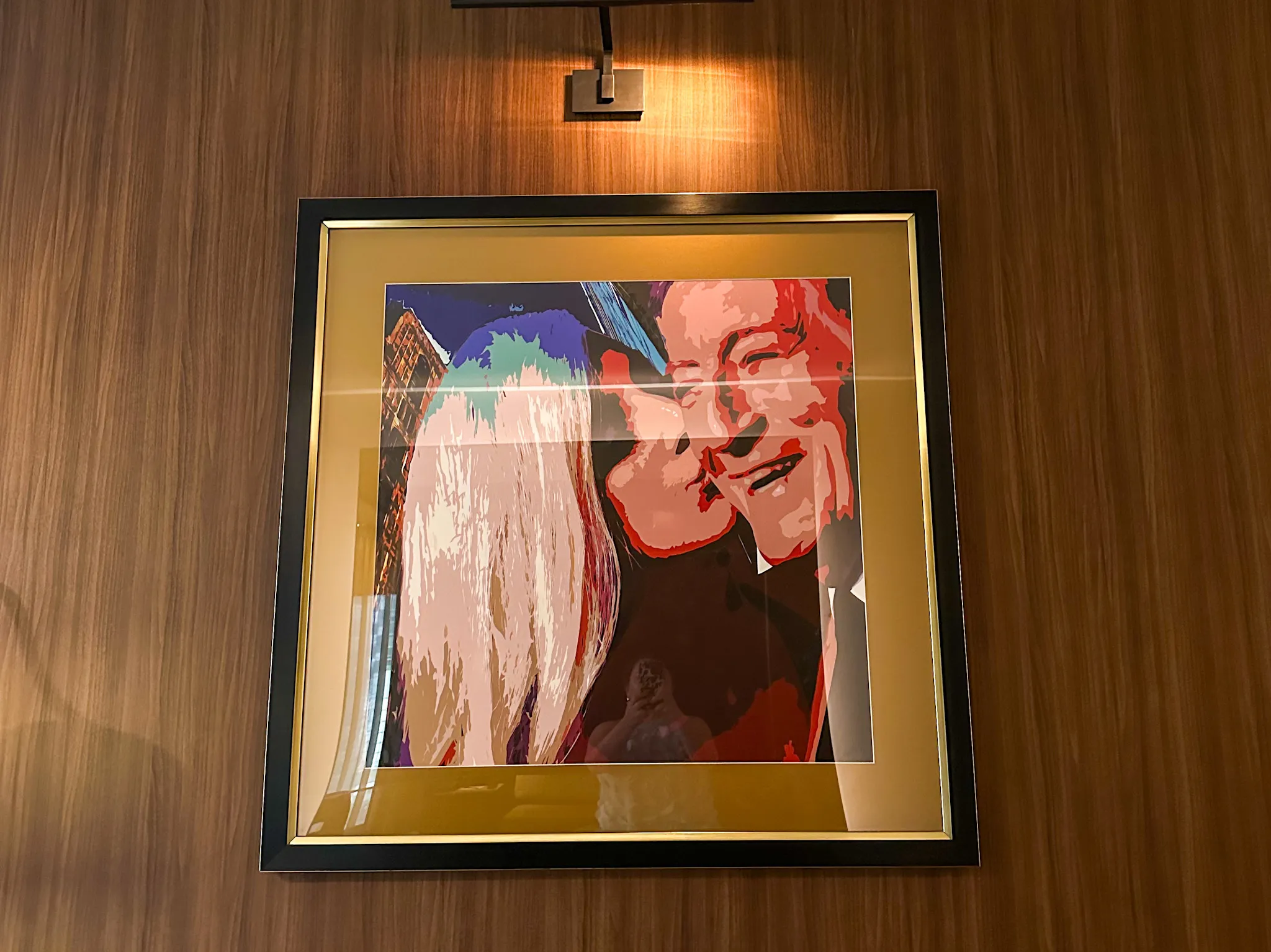 Lady Gaga and Tony Bennett artwork at the Hard Rock Hotel