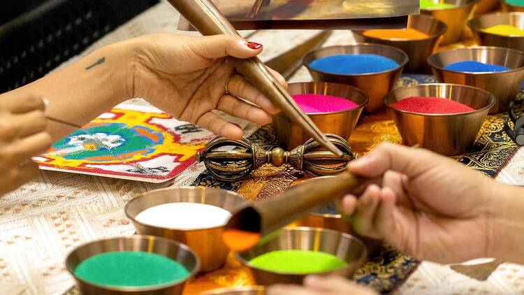 Sand Mandala at Gompa Studio