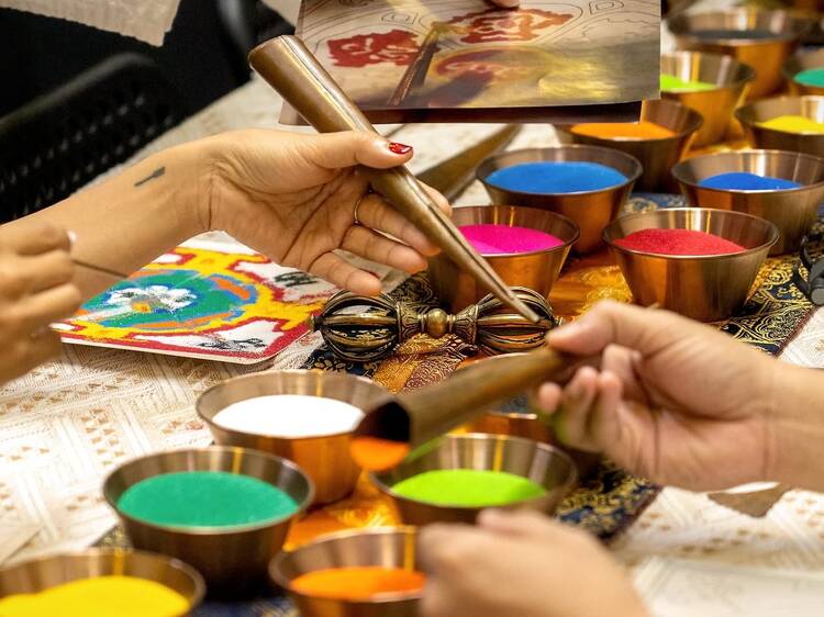 Sand Mandala at Gompa Studio