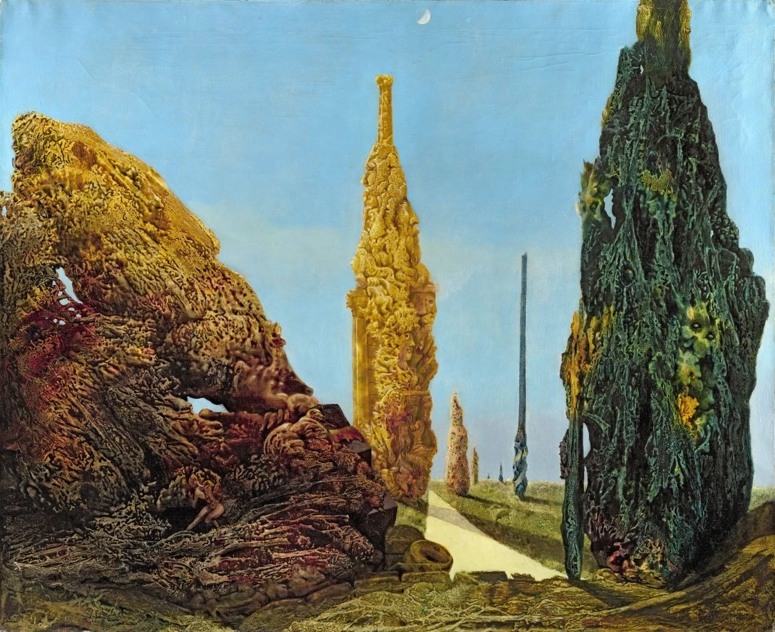 '&Aacute;rbol solitario y &aacute;rboles conyugales' (Max Ernst).