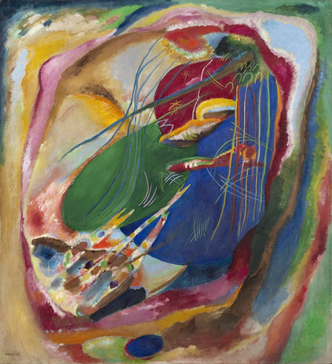 'Pintura con tres manchas n&ordm; 196', de Wassily Kandinsky.