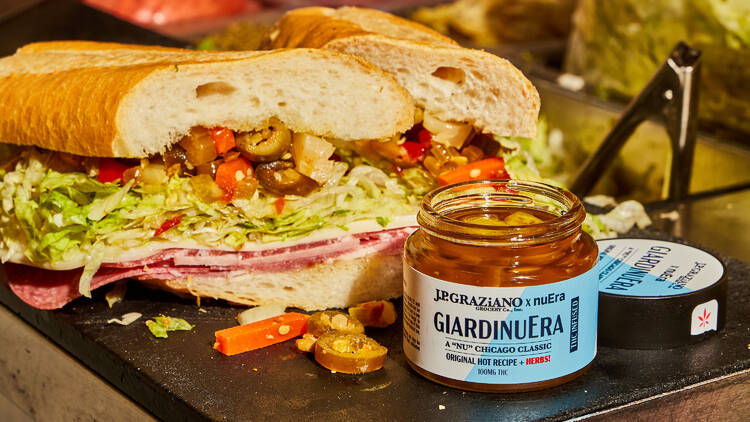 Spiked giardiniera from J.P. Graziano and nuEra Cannabis 