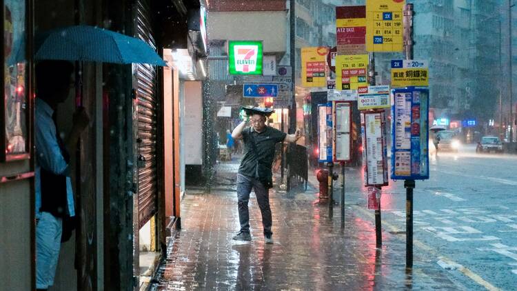 Hong Kong weather typhoon
