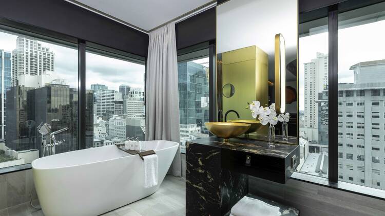 Bathtub in hotel