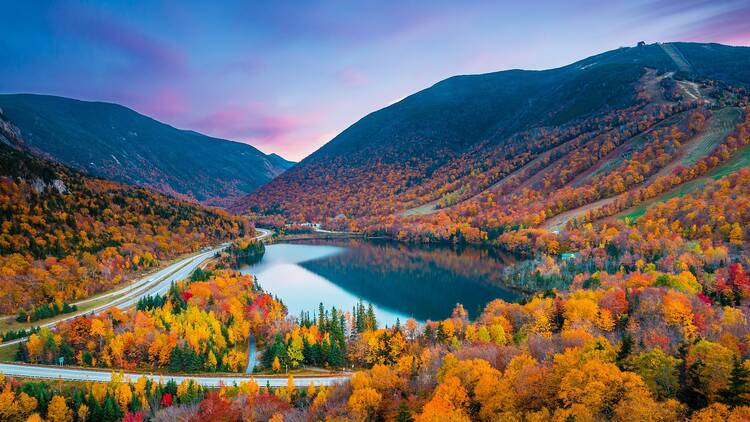 Franconia Notch State Park in New Hampshire