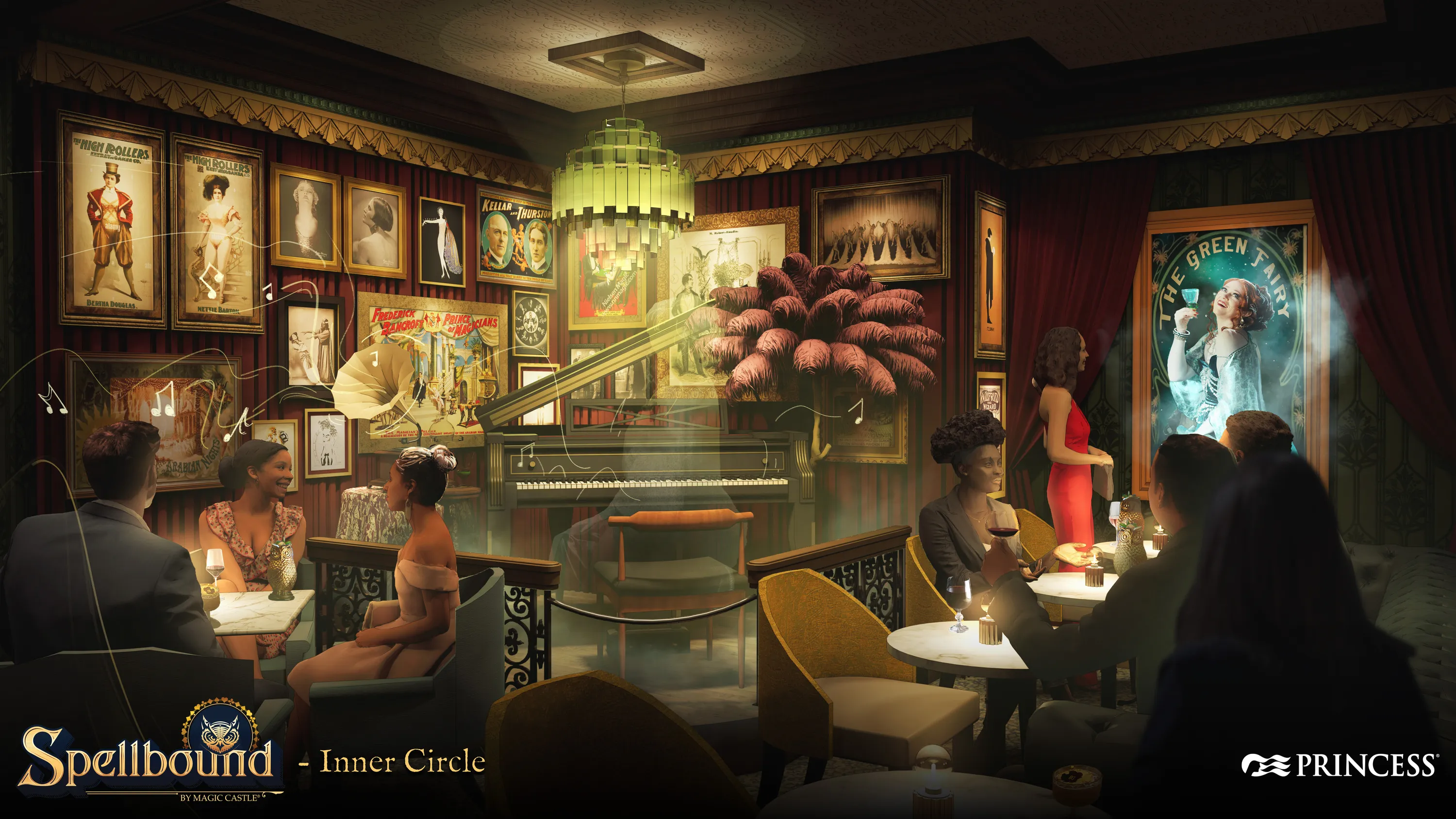 A rendering of Inner Circle in Spellbound by Magic Castle Star Princess.