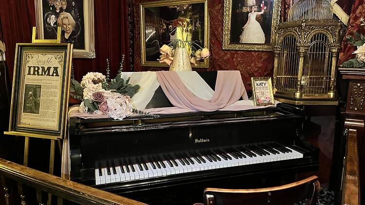 The haunted piano at the Magic Castle.