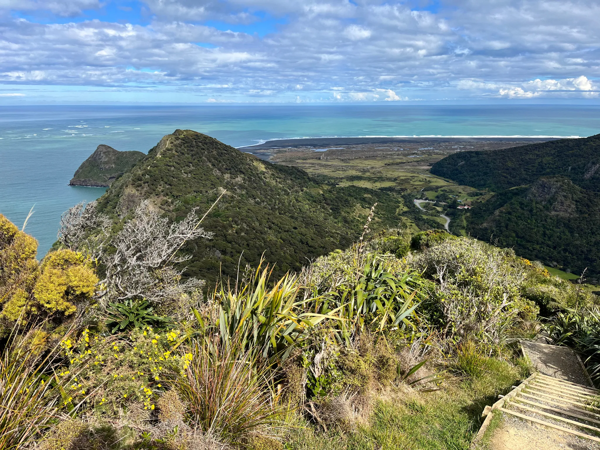 Hike through grassy mountains