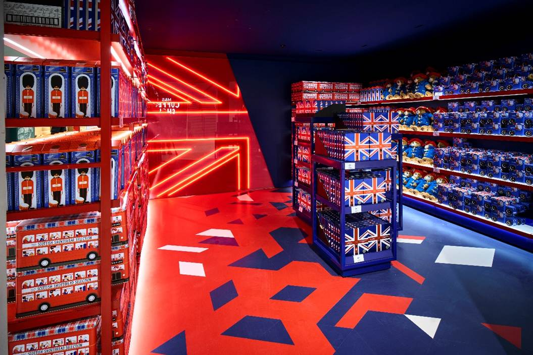 British gifting corner at M&S Oxford Street