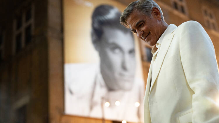 Jay Kelly. George Clooney as Jay Kelly in Jay Kelly. Cr. Peter Mountain/Netflix © 2025.