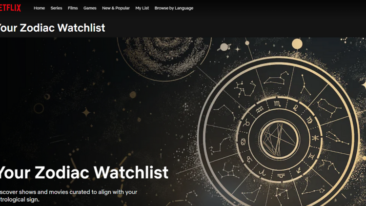 Netflix's latest feature is a zodiac-based watchlist. 