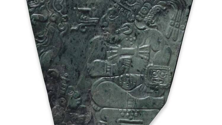 Placas mayas de jade