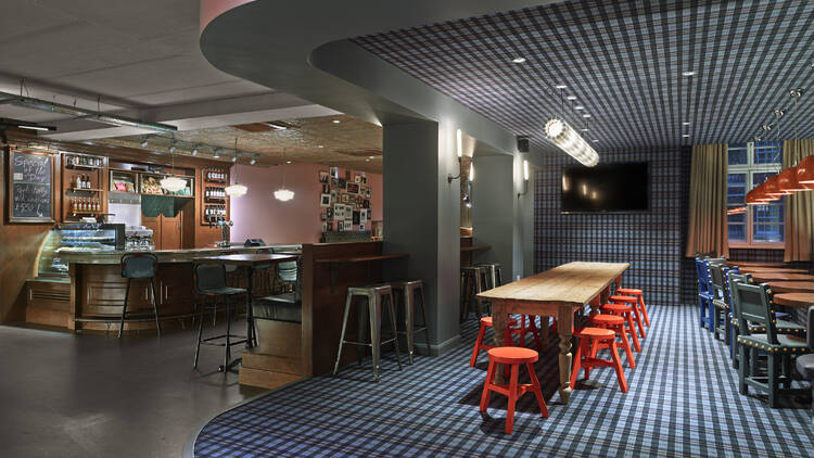 Cafe area at Generator Hostels London
