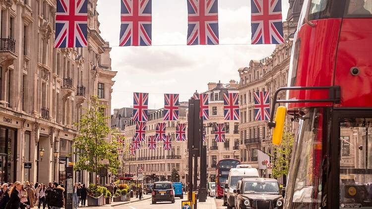 View down Oxford Street 