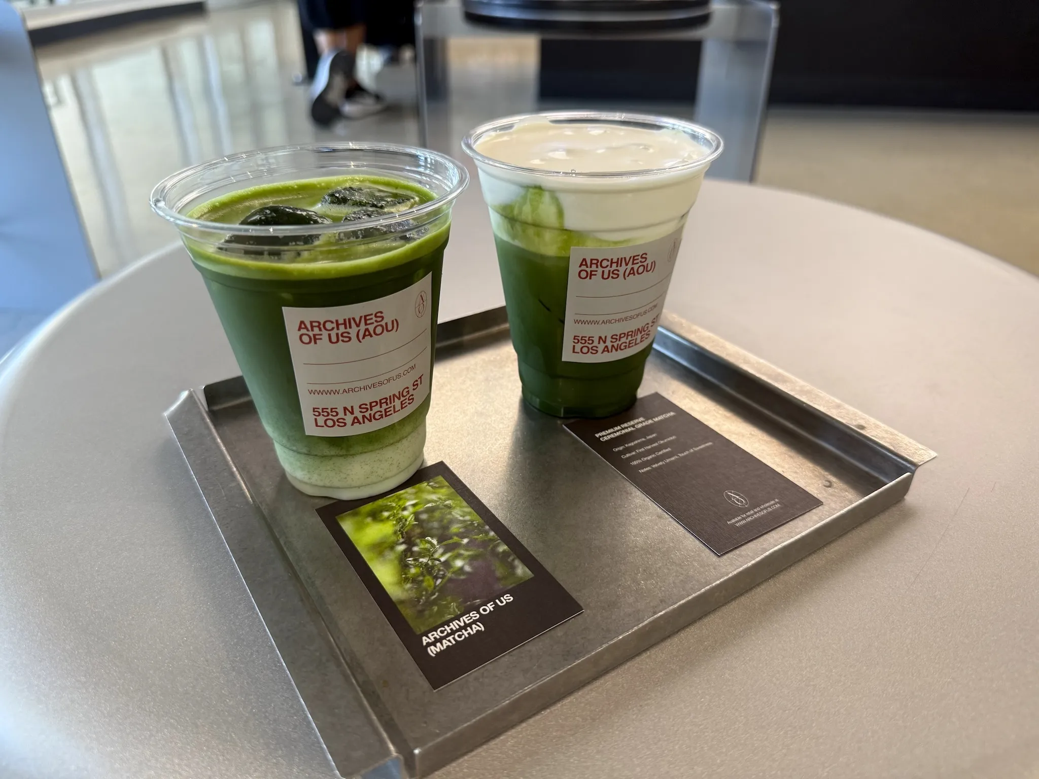 Archives of Us matcha drinks