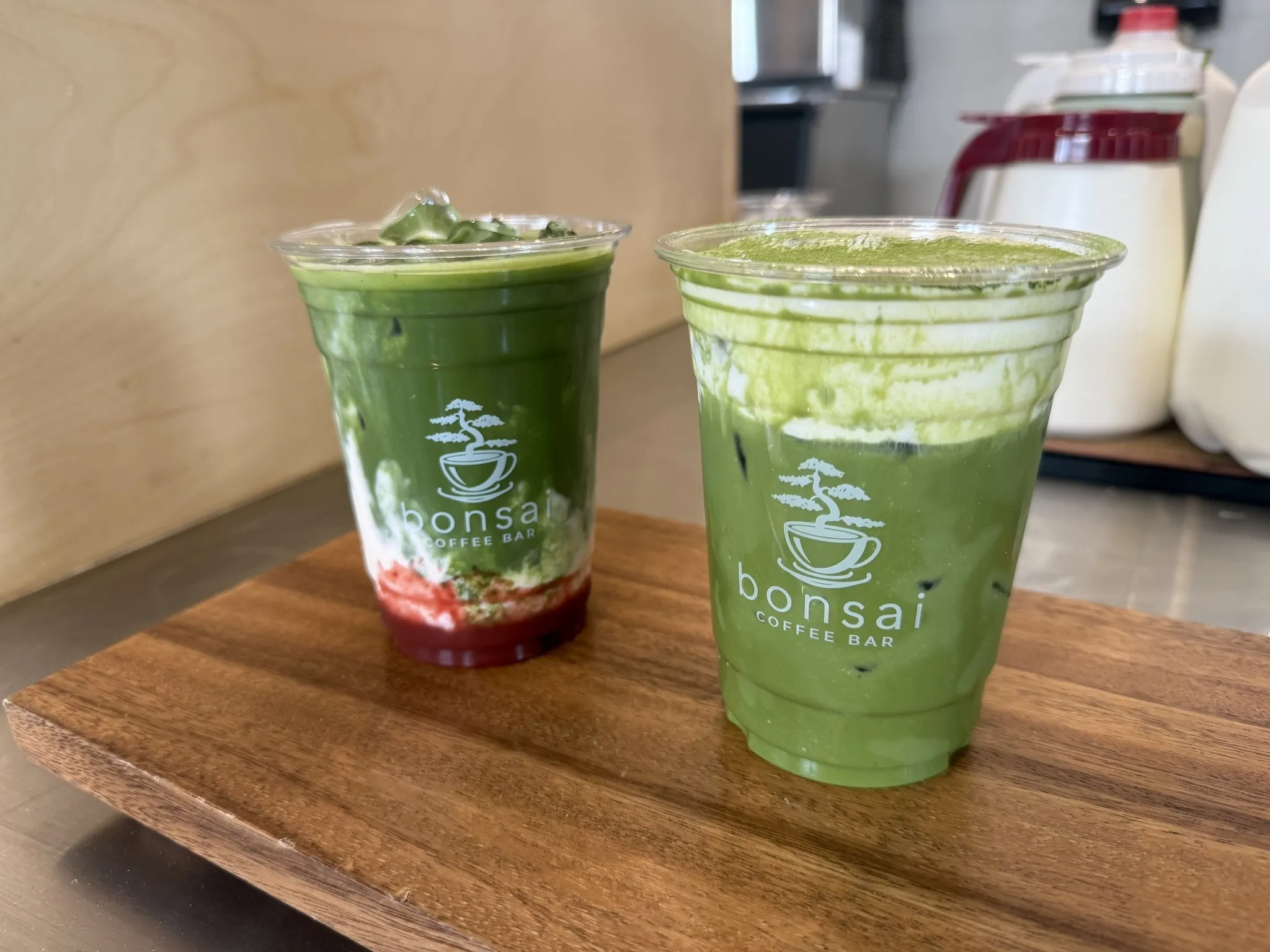 Bonsai Coffee & Tea matcha drinks
