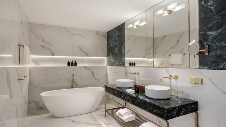 Bathroom at Stradom House Hotel