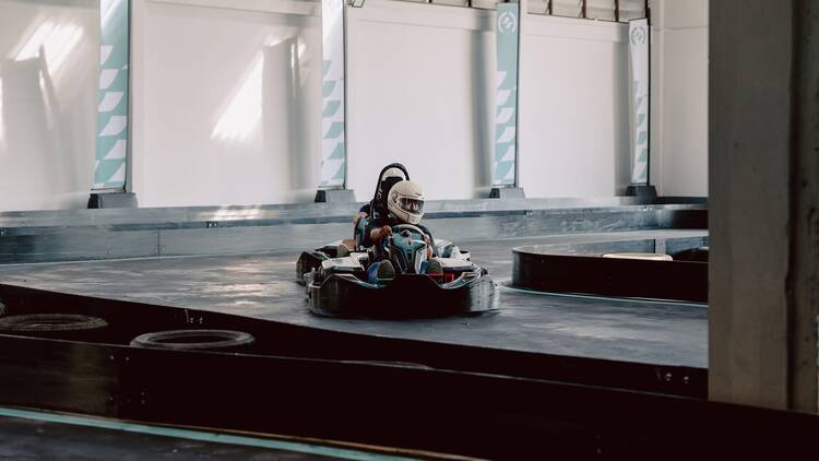 Spin out at Formula Fun Karting