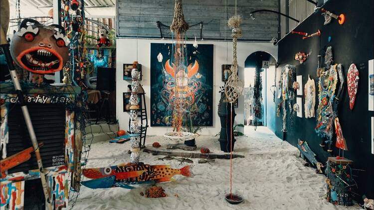 Make art from ocean waste