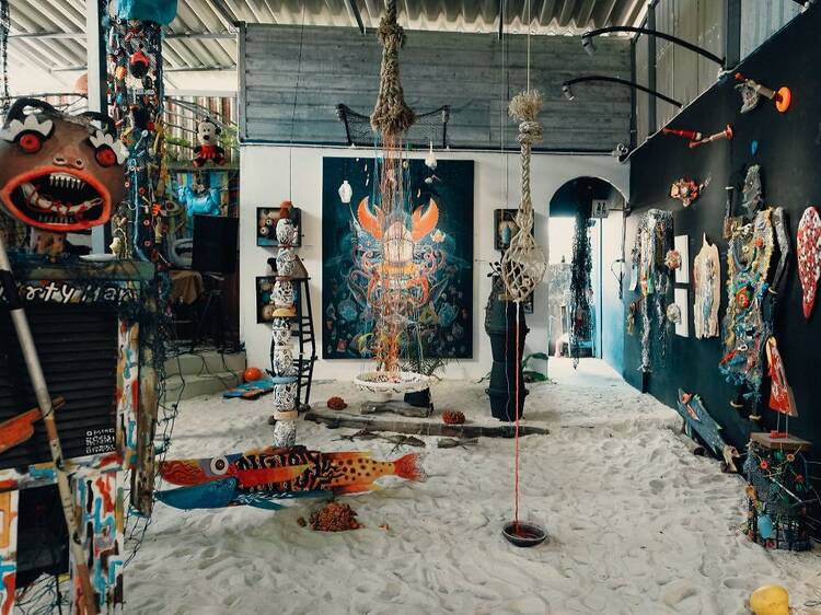 Make art from ocean waste