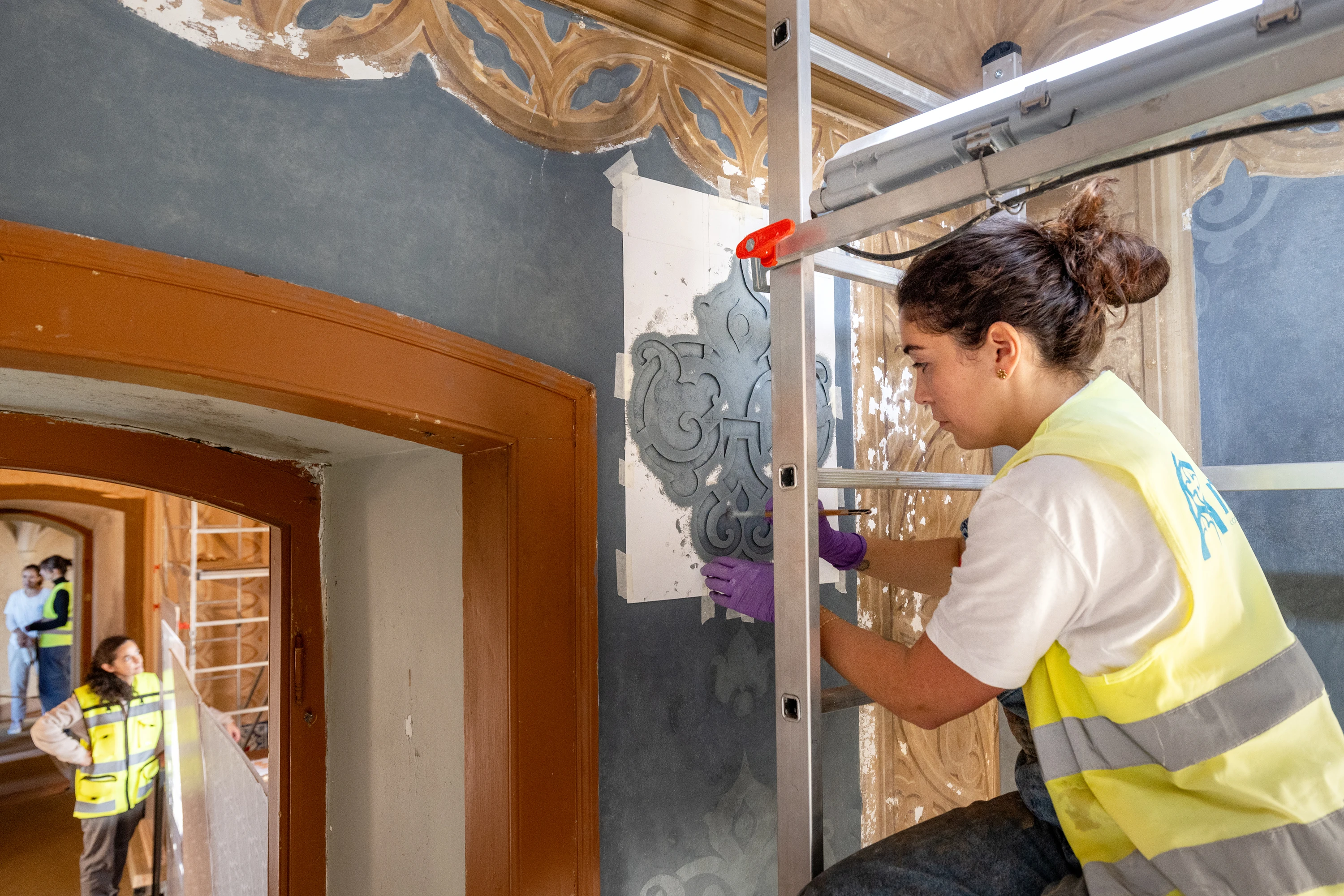 Restauros no Pal&aacute;cio da Pena