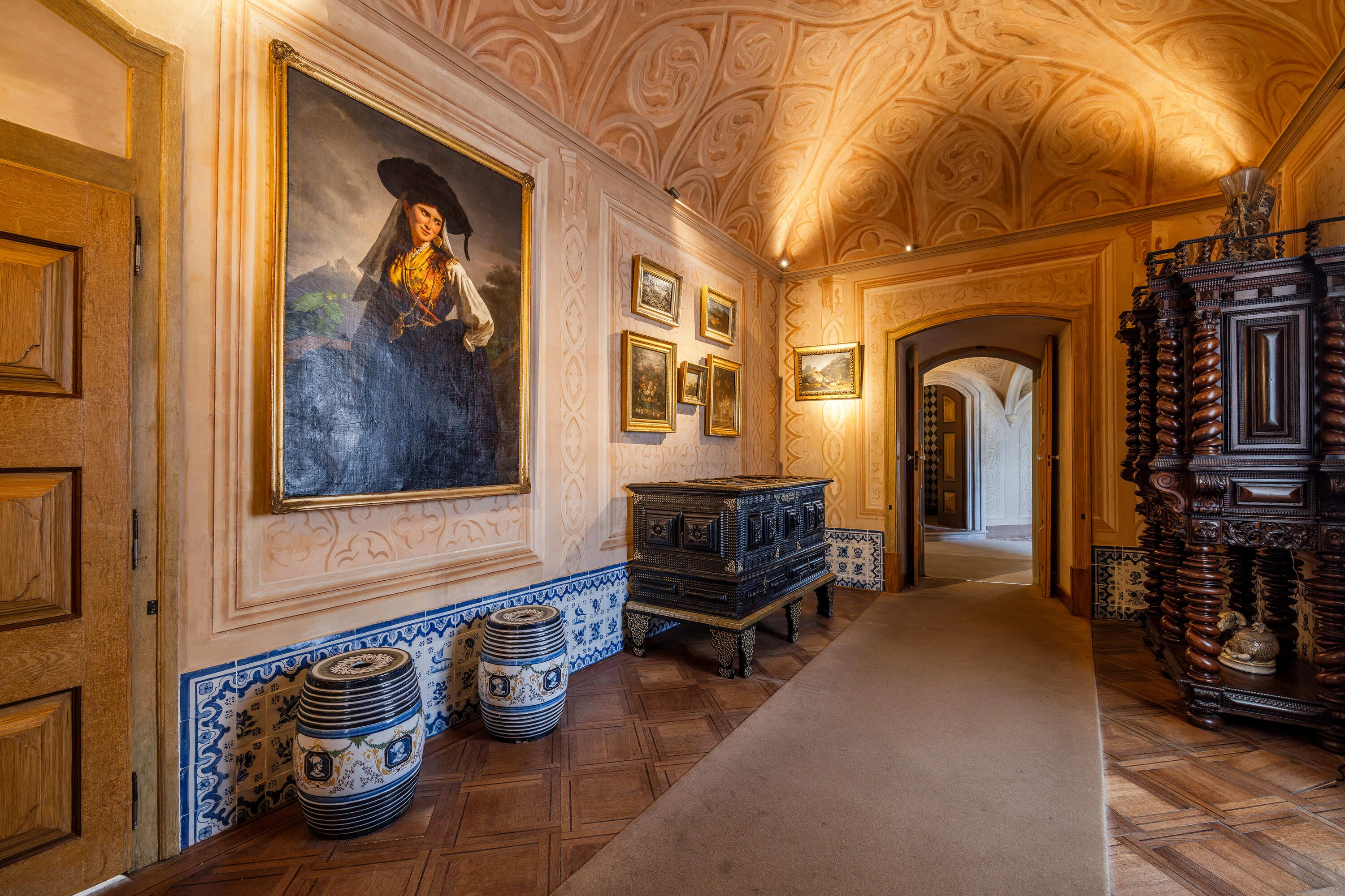 Sala da Primeira Passagem do Pal&aacute;cio Nacional da Pena