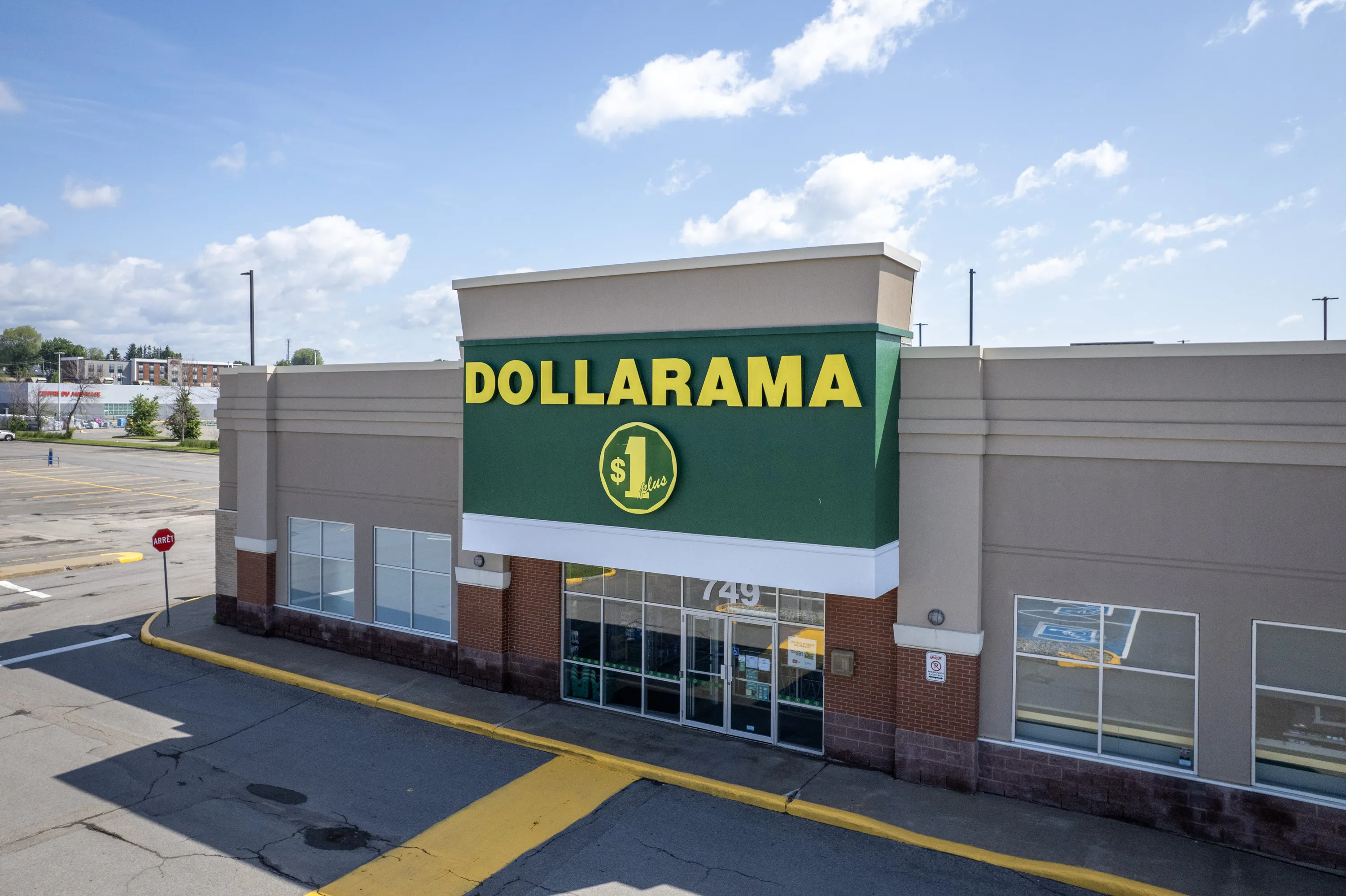 Exterior of Dollarama store