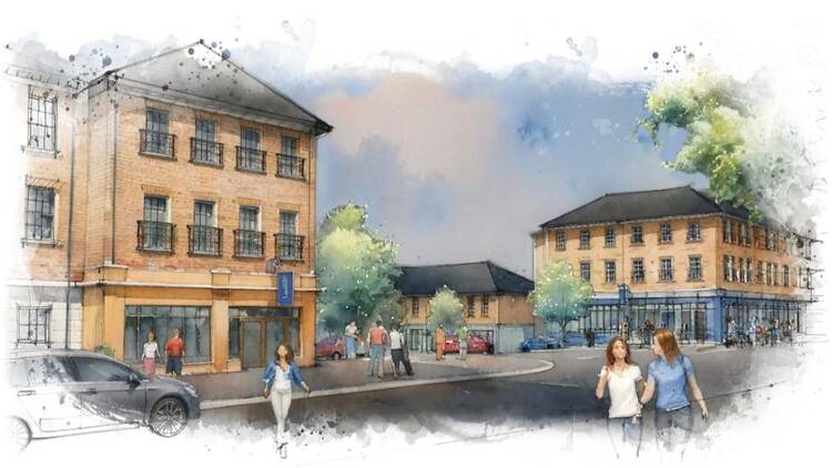 Plans for Sherford town centre 
