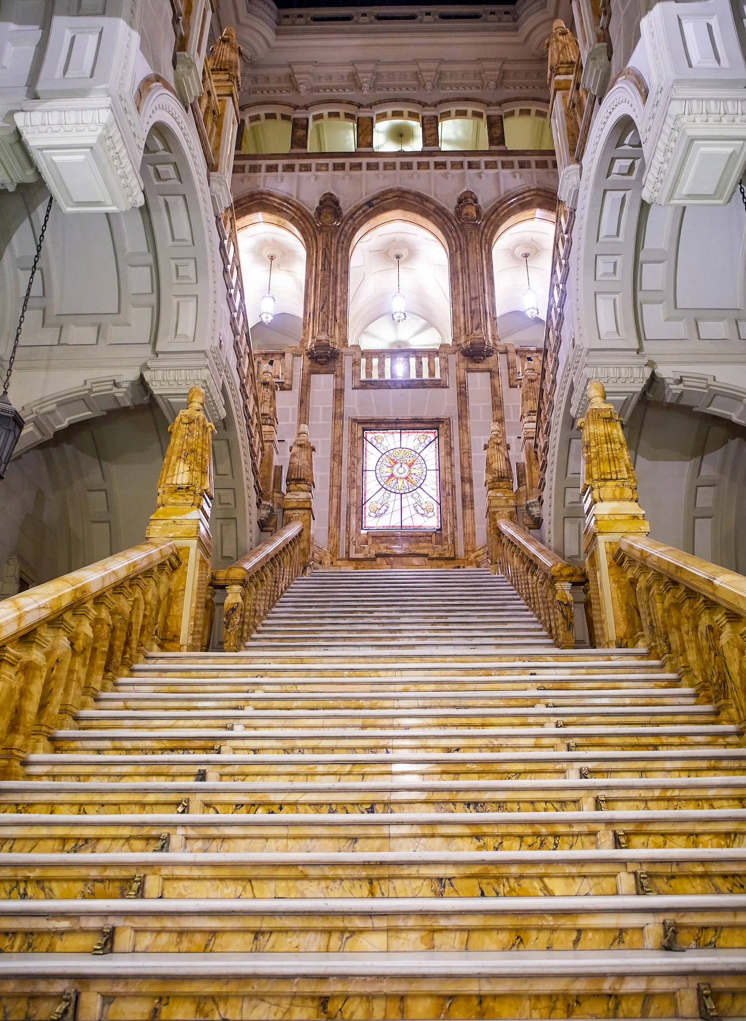 The Grand Staircase of Museo Naval, Madrid